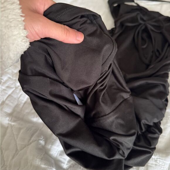 oh polly lace up criss cross back size 0 black - Picture 8 of 16